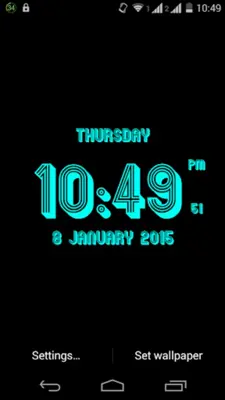 3D Clock Live Wallpaper android App screenshot 5